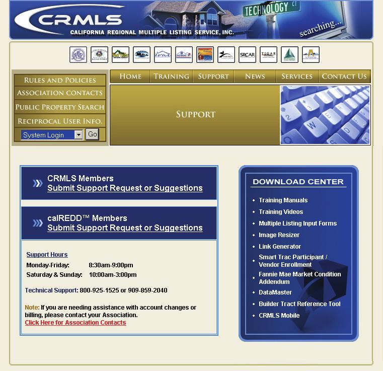 CRMLS Technical Support CRMLS takes pride in providing expert customer support to all of our members.