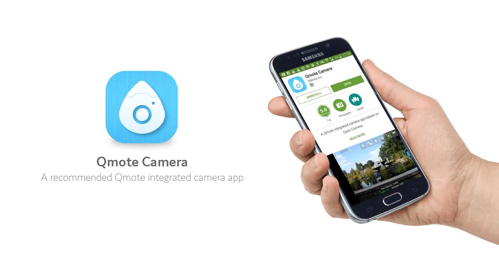 Qmote Camera on Android Qmote Camera is a recommended Qmote integrated