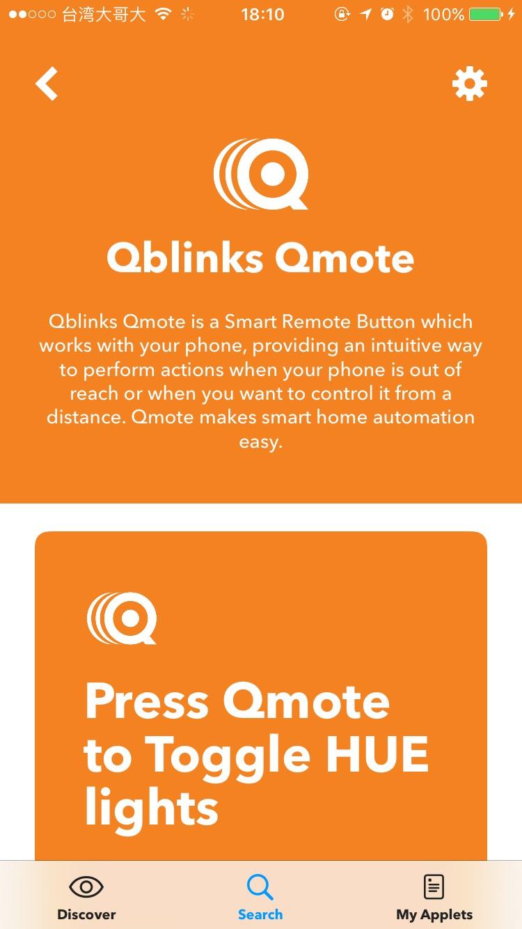 2. Tap Connect, and then sign in to your Qblinks