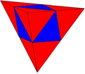 the 2 3 or the 3 3 algorithms are congruent to the mother The second step is to develop an algorithm for tetrahedron and all of them have the same volume.