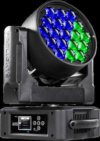 DIAMOND19 19x15w Moving LED Wash with pixel effects DIAMOND19 is the everyday fixture of the stunning Diamond LED PixelWash family.