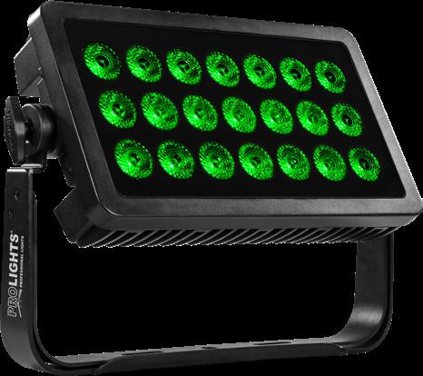 SOLAR21 21x10W IP Full color washlight 21x10W RGBW LEDs BEAM ANGLE 25 IP RATE IP 65 for outdoor events SOLAR is a powerful IP65 LED wash luminaire designed to make buildings and outdoor structures