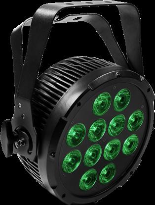 LUMIPAR12HPRO 12x12W Tourproof high power LED par with RGBWAUV mixing 12x12W RGBWAP LEDs BEAM ANGLE 15 25 (opt) - 45 (opt) UTILITY 5 Different dimming curves available LUMIPAR12HPRO is a super-slim