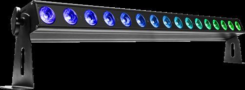 LUMIPIX16H 16x12W High power LED pixel batten with RGBWAUV mixing 16x12W RGBWAP LEDs BEAM ANGLE 22 25 (opt) - 45 (opt) CONTROL DMX512 Pixel2Pixel control LUMIPIX16H is a linear LED batten of 100cm