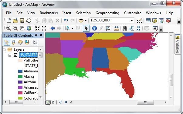 Introduction to ArcGIS 10 Editing the Legend 1.3.