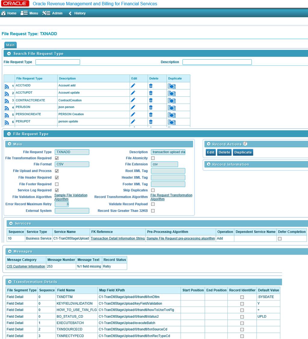 Figure 14: Viewing Details of Linked File Request Type 42