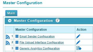 Prerequisites Figure 3: Master Configuration - File Upload Interface Configuration To edit a file upload interface master configuration, you should have: Procedure File Upload Interface configuration