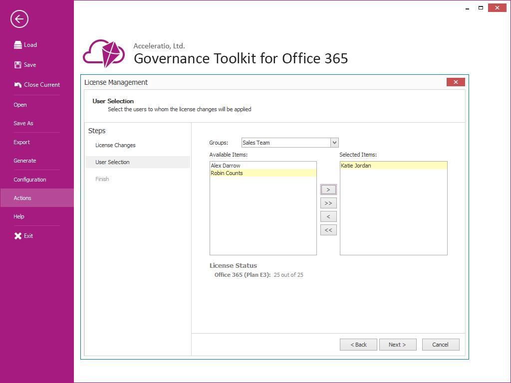 FEATURES Office 365 Explorer Generate Office 365