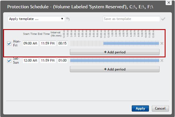 Figure 6: Rapid Recovery off-peak schedule Number of Concurrent Tasks Rapid Recovery allows users to define how many backup, Virtual Standby, replication and other tasks take place simultaneously.