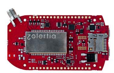 Zolertia RE-Mote (Zoul inside) ARM Cortex-M3, 32MHz, 32KB RAM, 512KB FLASH Double Radio: ISM 2.4GHz & 863-925MHz, IEEE 802.15.