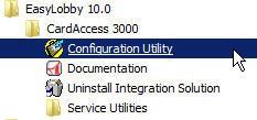 EasyLobby Integration Configuration Utility Configuration Utility 9) The Configuration utility is used to configure and install the integration into your