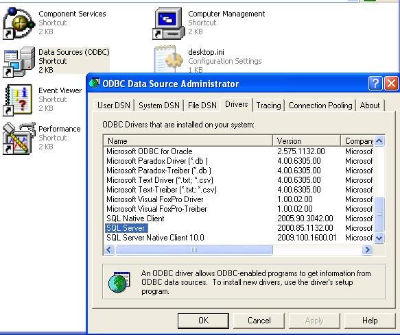 Setting up an ODBC Data Source Setting up a SQL Server ODBC Data Source 1) For each EasyLobby client application (SVM, Administrator or eadvance) that will connect to the SQL Server database, you