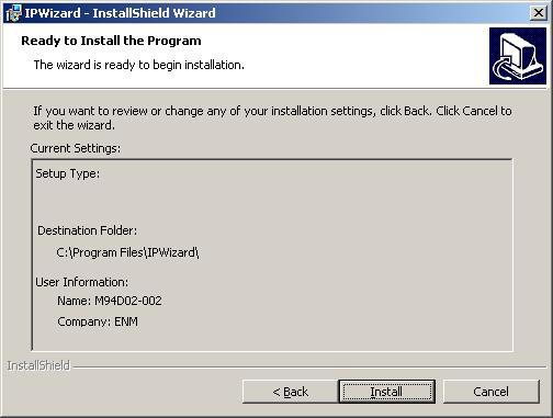 modify the install folder then press Next to
