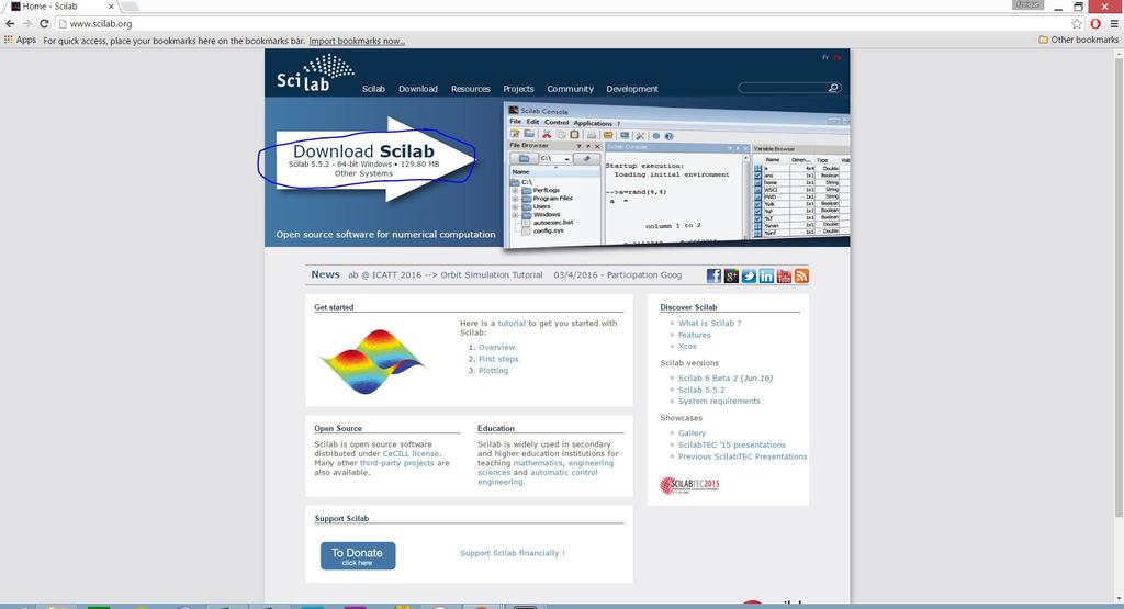 2. For this activity, you will need to download and install SCILAB. This is the free version of MATLAB, and is available at http://www.scilab.