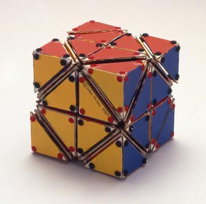 In the case of the 1/8 octahedrons shown in Figure 5 the same colors are used to define the upper and lower hemisphere of the octahedron.