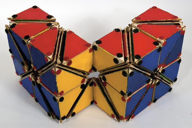 Hiigli and Weil Figure 13 above is an exploded drawing of a rhombic dodecahedron such as that of Figure 11, also above.