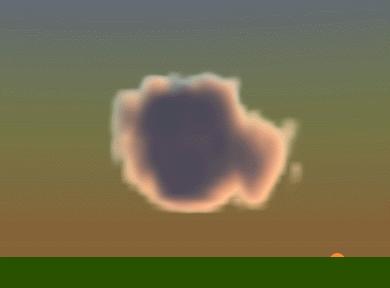 simulation of a cloud Taku Komura