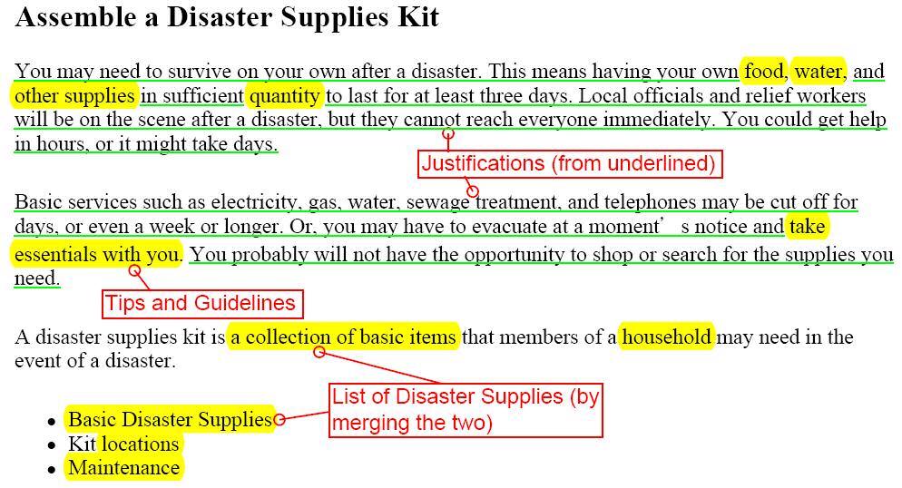 Figure 1: A Portion of a Page from FEMA (source: http://www.fema.