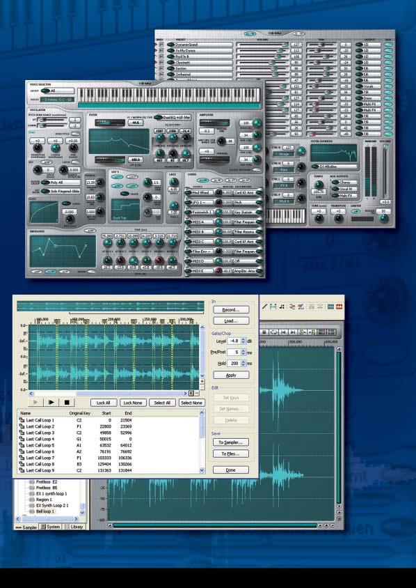 Dynamic Processing Window - advanced synthesis with 36 patchcords per voice, multi-wave LFOs and over 50 Z-Plane filter types