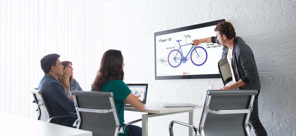 Features Cisco Spark Board The fully interactive Cisco Spark Board is a modern twist on the office staple whiteboard.