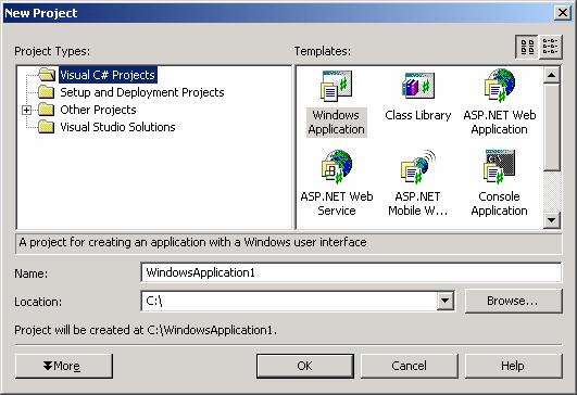 2.3 Creating a Project for the Welcome Application 16 Figure 2.9 Title bar (displaying New Project) New Project dialog.