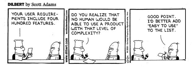 Non-Functional Requirements Less obvious. Therefore harder to develop. Usually done with the aid of a checklist.