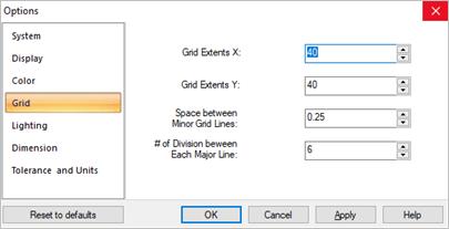 #1: VisualCAD Preferences 10 System Options Dialog 15. Select Dimension from the left side of the dialog. 16. Set the Dimension Preferences to those shown in the dialog below. 17.
