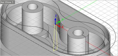 109 VisualCAD 2018 Exercise Guide 15. Now go to the Mesh Modeling tab and select the Extrude Mesh command again. 16.