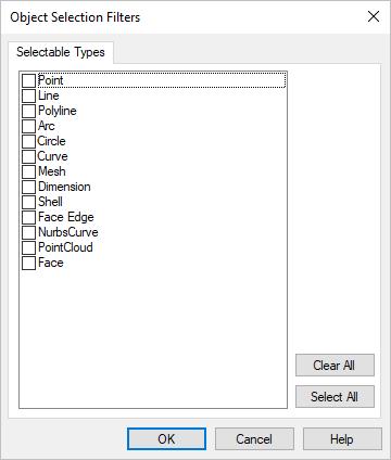 117 VisualCAD 2018 Exercise Guide 5. Now VisualCAD has a quick way of selecting entities by type.