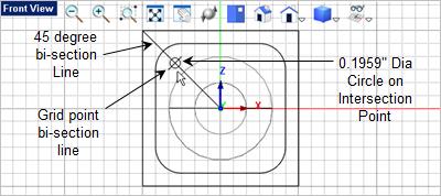 137 VisualCAD 2018 Exercise Guide 4. Now from the Curve Modeling command. tab select the Circle 5.