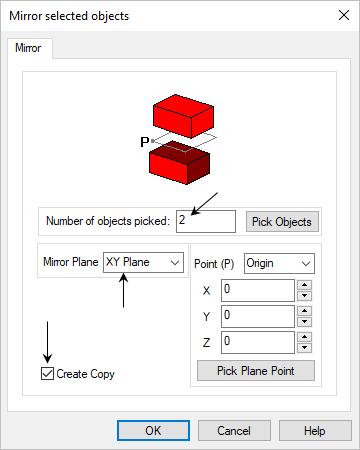 139 VisualCAD 2018 Exercise Guide Note: You do not have to select the geometry first, as you can see this dialog has a Pick Objects button. 11.