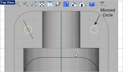 143 VisualCAD 2018 Exercise Guide 31. With the circles select go to the tab and select the Extrude Mesh command. 32.
