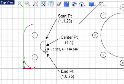 #2: 2D Drawing & Dimensioning 32 26. Now we will drawing a slot. From the Curve Curve Modeling tab select the Arc Center, Start, Angle command. 27. In the Status Bar make sure the Grid Snap is On. 28.