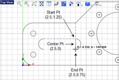 33 VisualCAD 2018 Exercise Guide 32. Now we want to draw a line to connect the two arcs across the top. From the Curve Modeling tab select the Line command 33.