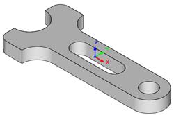 41 VisualCAD 2018 Exercise Guide #3: Model a Spanner Plate In this exercise you will model the Spanner Plate shown below using Curve Modeling and Solid Modeling tools.