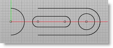 53 VisualCAD 2018 Exercise Guide 6. Now create a reference point located at 0,2.25 using the Point command. The icon is located on the left side of the Curve Pane of the Curve Modeling Ribbon Bar. 7.