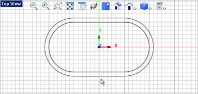 For the offset distance you can select the next grid point below the curve. Optionally, while the offset direction is displayed you can enter 0.