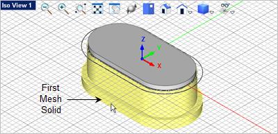 #5: Model a Mold Insert 92 11. Now lets subtract the pocket from the body. From the Mesh Modeling tab select the Subtract Mesh command. 12.