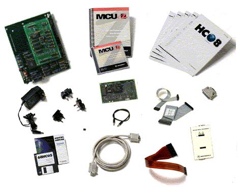 Design Kits come together with an Evaluation Board to permit an easy and fast start-up. C and Assembly examples are available for a first debugging process.