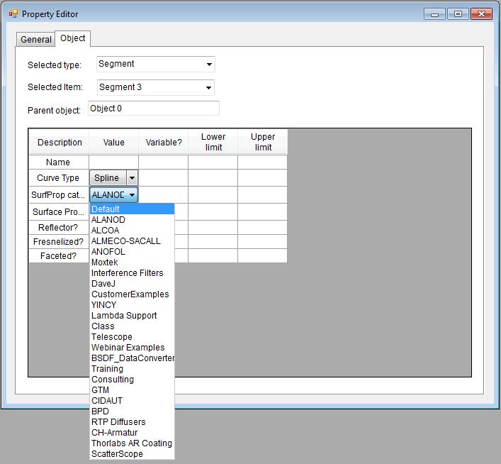 TracePro Interactive Optimizer The optimizer uses your existing TracePro property database.