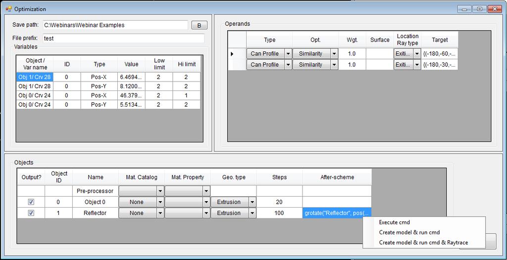 Scheme Macros and the Interactive Optimizer Right click in the After-scheme box and