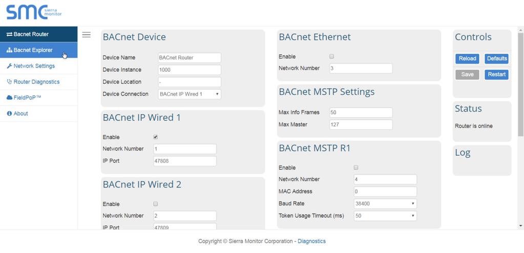 7 BACNET EXPLORER The Bacnet Explorer tab allows installers to validate that their equipment is working on Bacnet without having to ask the BMS integrator to test