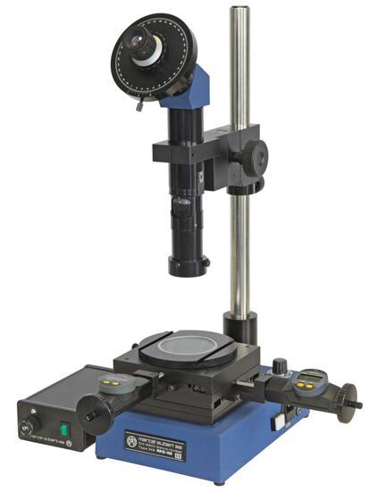 3 mm Working distance ~ 55 mm ~ 50 mm ~ 54 mm ~ 48 mm ~ 28 mm Option: Rotary table The microscopes are supplied with graticule R 1, R 1-2 or R 6