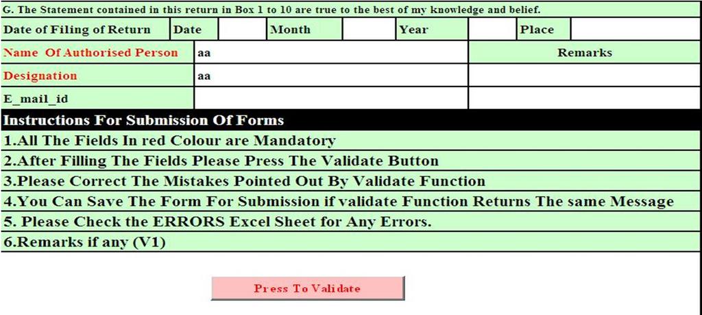 page -> You will see button with name press to validate -> Click