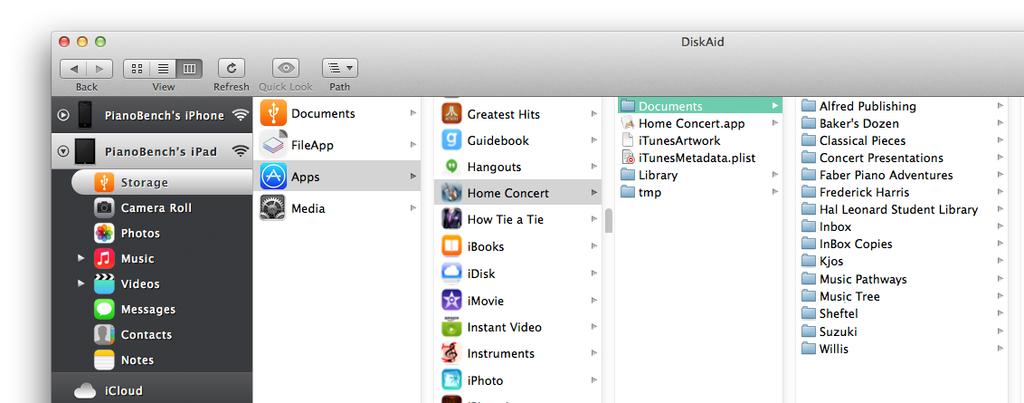 Folder Hierarchy with imazing Using the imazing utility for Mac or PC, you can easily create and organize files and folders from your desktop comp