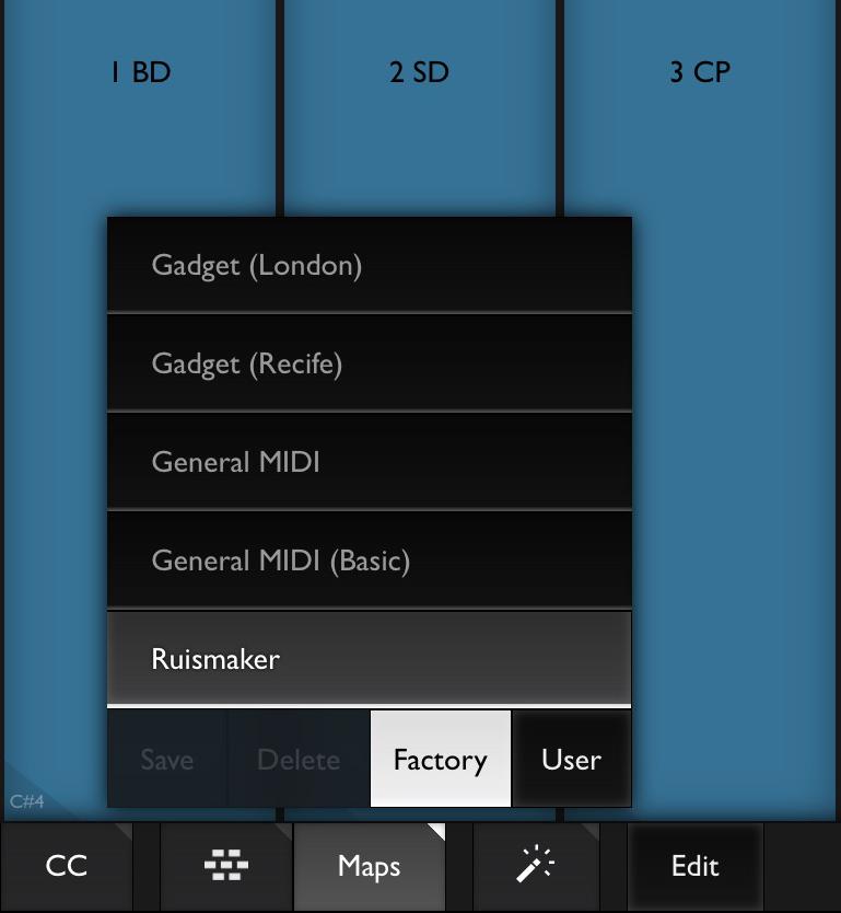Exchanging drum map presets between devices Drum maps are stored in Xequence's Documents folder as ".xeqdrums" files.