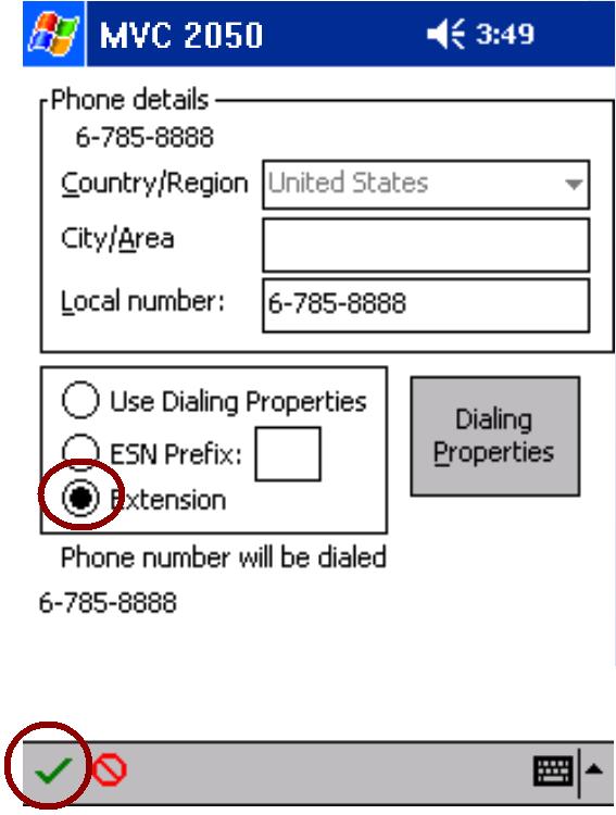 Managing Contacts with Mobile Voice Client 2050 Figure 23: Phone details dialog box 553-AAA1529 The following are the components for creating and using canonical dialing numbers: area