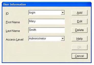 Adding a User Information File: 1. From the menu bar, select: System Administration-Users. 2.