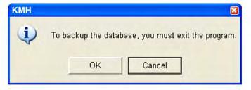 Backing up the Digilock Database File It is a good idea to back up the