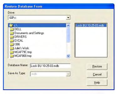 5. Navigate through your computer to select the drive and path of the backup you wish to restore. 6.